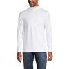 Lands' End Mens Long Sleeve Super-T Mockneck White Regular Medium view 1