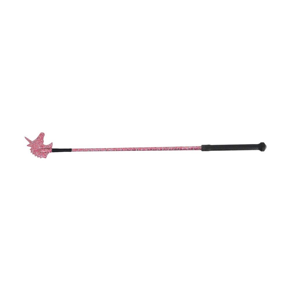 HySchool Unicorn Riding Whip 65cm Red Glitter