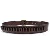 TOURBON Adjustable Vintage Leather .38 .357 Caliber Handgun Bandolier Cartridge Belt view 1