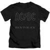 ACDC Back in Black Unisex Youth Juvenile T-Shirt for Girls and Boys, Small (4) view 1