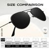 KALIYADI Classic Aviator Sunglasses for Men Women Driving Sun glasses Polarized Lens UV Blocking 58mm view 3