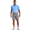 Under Armour Men's Tech Golf Polo, Carolina Blue (475)/Pitch Gray, Large view 2