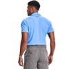 Under Armour Men's Tech Golf Polo, Carolina Blue (475)/Pitch Gray, Large view 3