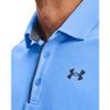 Under Armour Men's Tech Golf Polo, Carolina Blue (475)/Pitch Gray, Large view 4