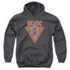 ACDC Flick of The Switch Unisex Youth Pull-Over Hoodie for Boys and Girls, Medium Charcoal view 1