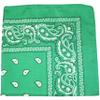 Mechaly Pack of 4 X-Large Paisley Cotton Printed Bandana - 27 x 27 inches (Green) view 1