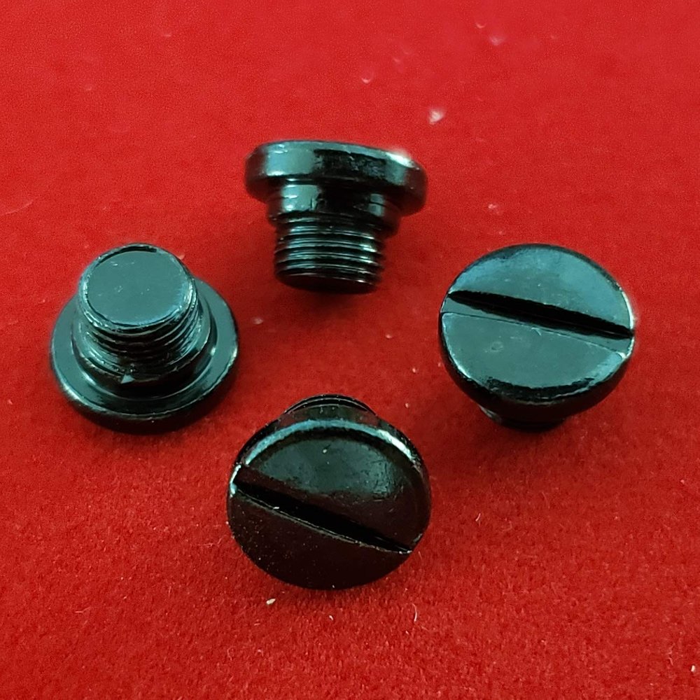 4 x Taurus PT Grip Screws Series Black PT Carbon Steel Slotted Grip Screws