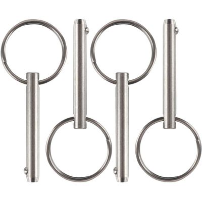 4 Pcs Quick Release Pin, Diameter 1/4", Usable Length 1-1/2", Overall Length 2", Full 316 Stainless Steel, Bimini Top Pin, Marine Hardware
