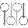 4 Pcs Quick Release Pin, Diameter 1/4", Usable Length 1-1/2", Overall Length 2", Full 316 Stainless Steel, Bimini Top Pin, Marine Hardware view 1