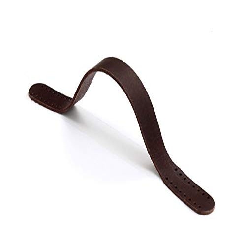 9.8" byhands Genuine Leather Outline Mini Tote Bag Strap (20-2602) (Brown)