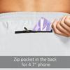 baleaf Men's Woven 5 Inches Running Workout Shorts Zipper Pocket White Size L view 4