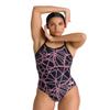 arena Carbonics Pro Light Drop Back Maxlife One Piece Swimsuit, Black - Red, 22 view 1