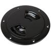 Sea-Dog Smooth Quarter Turn Deck Plate - Black - 8" [336185-1] view 1