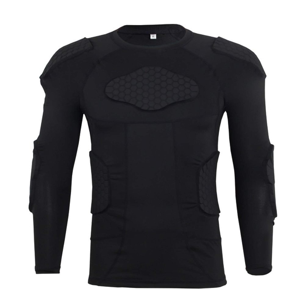 Jellybro Men's Padded Football Protective Gear Set Training Suit for Soccer Basketball Paintball Rib Protector