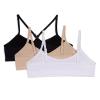 Maidenform Girls' Seamless 3-Pack Beginner Crop Bra (Little Big Kids) view 3