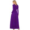 Clopon Women's Long Sleeve Dress with Pockets Solid Color Long Maxi Dresses for Ladies Casual Dress view 4