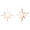 18K Gold Plated Sterling Silver North Star Stud Earrings Gold Earrings view 1