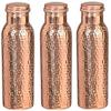 Copper Botlle 1000 ml Bottle (Pack of 3, Copper) view 1
