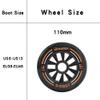 Professional Carbon Fiber Speed Skates Adult Men's and Women's Skates 4-Wheels Single-Row Speed Inline Skates Shoes Black Inline Skate Shoes (Black, US7.5/EU40) view 3