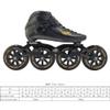 Professional Carbon Fiber Speed Skates Adult Men's and Women's Skates 4-Wheels Single-Row Speed Inline Skates Shoes Black Inline Skate Shoes (Black, US10/EU43) view 2