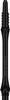 8 Flight Black Fixed Shafts Moulded Flight System - Medium 33mm view 3