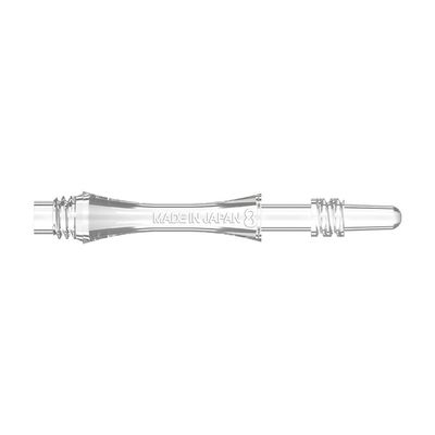 8 Flight Clear Spin Shafts Moulded Flight System - Medium 33mm