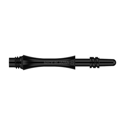 8 Flight Black Spin Shafts Moulded Flight System - Intermediate 26mm