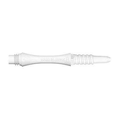 8 Flight White Fixed Shafts Moulded Flight System - Short 19mm