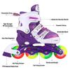 Adjustable Inline Skates for Kids Ages 412, Light Up Wheels, Beginner Roller Skates for Boys & Girls, Outdoor & Indoor Skating Gift view 2