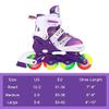 Adjustable Inline Skates for Kids Ages 412, Light Up Wheels, Beginner Roller Skates for Boys & Girls, Outdoor & Indoor Skating Gift view 3