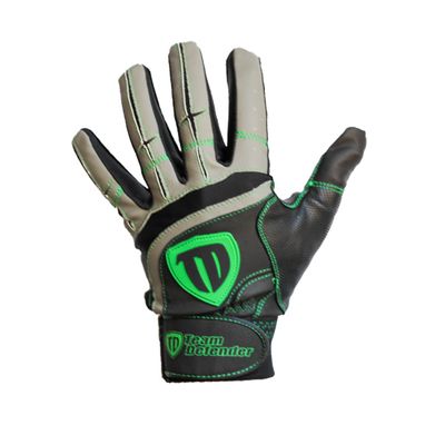 Team Defender Pro Series Protective Catcher's Glove Fits Left Hand MD Gray | Black