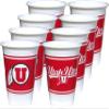 Utah Utes Party Supplies 48 Piece Officially Licensed University Set: 16 oz. Plastic Beverage Cups, 9" Paper Plates, Luncheon Napkins, Complete Party Supplies for 16 Guests by Westrick view 2