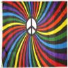 AES American Wholesale 3x5 Rainbow Peace Swirl Premium Waterproof Polyester Flag 3'x5' Durable Bold view 1