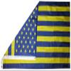 AES American Wholesale American Wholesale 3x5 USA 50 Star Navy Blue & Gold 3'x5' Premium Quality Polyester Nylon Flag view 2