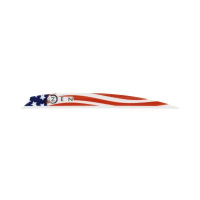 Bohning Zen Vanes, 4" Indoor Target Vane, 100pk, American Flag