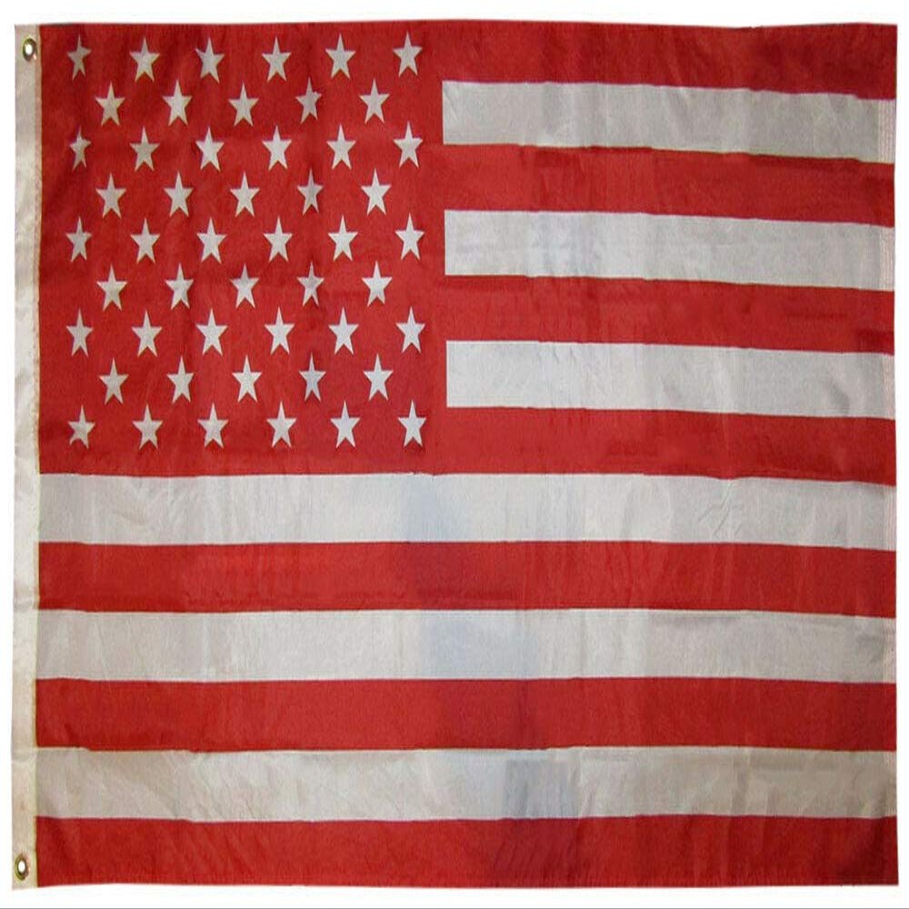American Wholesale 3x5 USA 50 Star Red & White 3'x5' Premium Quality Nylon Polyester Flag