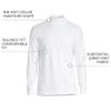 Lands' End Mens Long Sleeve Super-T Mockneck White Regular Small view 3