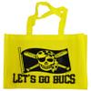YELLOW REUSABLE TOTE LET'S GO BUCS (Measures 16 inches long by 12 inches high by 6 inches wide) view 1