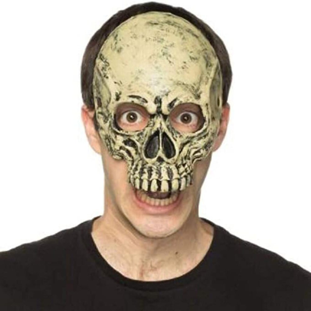 HMS Unisex-Adult's Supersoft Skull MASK, Gray, One Size