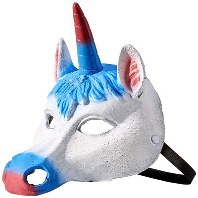 HMS Unisex-Adult's Supersoft Crystal Unicorn Mask-BL, Blue, One Size