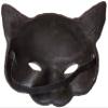 HMS Unisex-Adult's Supersoft CAT MASK, Black, One Size view 2