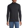Lands' End Mens Long Sleeve Super-T Mockneck Black Regular Medium view 1