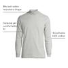 Lands' End Mens Long Sleeve Super-T Mockneck Gray Heather Regular XX-Large view 3