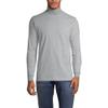 Lands' End Mens Long Sleeve Super-T Mockneck Gray Heather Regular Small view 1