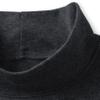 Lands' End Mens Long Sleeve Super-T Mockneck Dark Charcoal Heather Regular X-Large view 4
