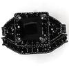 Black Onyx Princess Cut Anniversary Wedding Bridal Ring Set (Black, 10.5) view 4