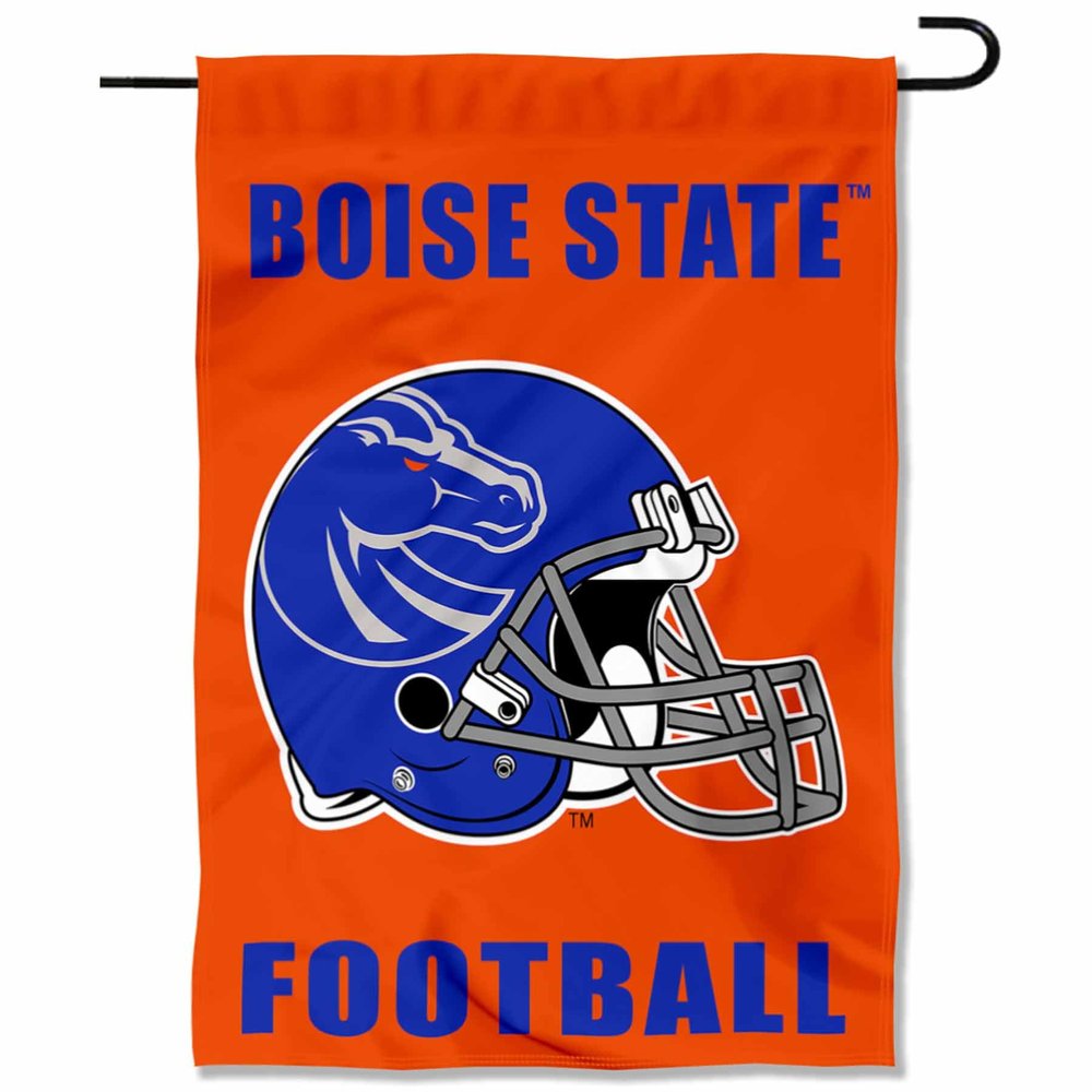 Boise State Broncos Football Helmet Garden Yard Flag