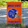 Boise State Broncos Football Helmet Garden Yard Flag view 2