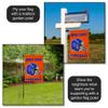 Boise State Broncos Football Helmet Garden Yard Flag view 4