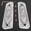 1911 Grips Full Size Ivory Colt Checkered Grips W Ambi Cut view 1
